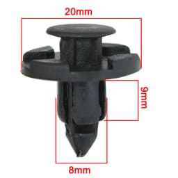 50Pcs/Set Auto Bumper Fender Push 8mm Rivet Retainer Plastic Car Fastener Clip for Universal Car Rivet Fasteners