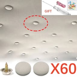 60 Pcs Car Roof Fasteners Roof Cloth Fall Off Repair Buckle Roof Cloth Drooping Fixed Buckle Car Interior Ceiling Flannel