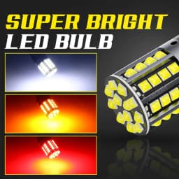 2x 1157 BAY15D P21/5W 1156 BA15S P21W BAU15S PY21W LED 95% Canbus 44SMD 7440 7443 W21W T20 Turn Signal Reverse Brake Light Bulb