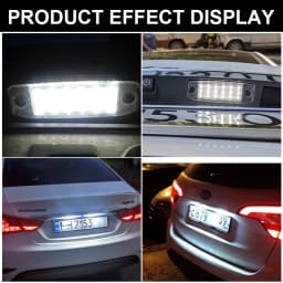 2pcs 12v White 18LEDs For Kia Sportage 2010-up For Hyundai Kona 2017- For i40 CW 2011- High Quality SMD Car License Plate Lights
