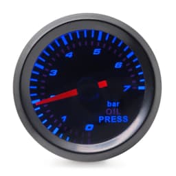 52mm Boost/Vacuum/Water Temp/Oil Temp/Oil Press/Voltage/Tachometer/Air Fuel Ratio/EGT Gauge Analog Blue Led+ 52MM Gauge Pods