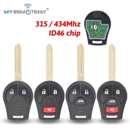 MYREMOTEKEY Remote Car Key 315/434 Mhz ID46 Chip for Nissan Micra Juke Note Altima Maxima Murano CWTWB1U751 CWTWB1U761