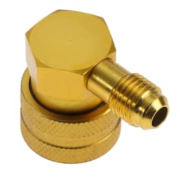 Car HVAC R134a Refrigerant Quick Couplers Adapter 90 Degree 1/4" SAE Low Side A/C Air Condition Manifold Gauge Adapter Connector