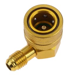 Car HVAC R134a Refrigerant Quick Couplers Adapter 90 Degree 1/4" SAE Low Side A/C Air Condition Manifold Gauge Adapter Connector