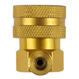 Car HVAC R134a Refrigerant Quick Couplers Adapter 90 Degree 1/4" SAE Low Side A/C Air Condition Manifold Gauge Adapter Connector