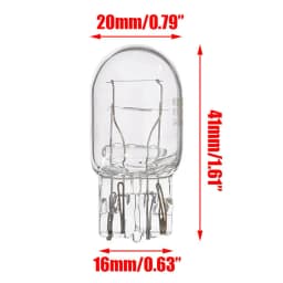 10pcs T20 7443 7440 Signal Light W21/5W Clear Glass DRL Daytime Running Lights Turn Stop Signal Brake Tail Light Bulbs