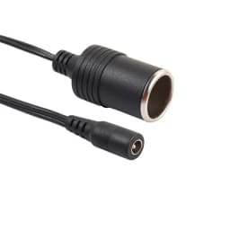 30CM 12V 24V DC 5.5x2.1mm Male Female Plug Connector to Car Cigarette Lighter Socket Power Adapter Cable