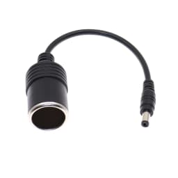 30CM 12V 24V DC 5.5x2.1mm Male Female Plug Connector to Car Cigarette Lighter Socket Power Adapter Cable