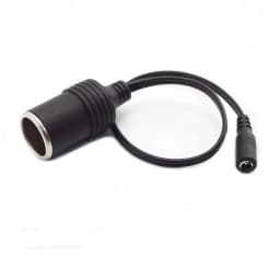 30CM 12V 24V DC 5.5x2.1mm Male Female Plug Connector to Car Cigarette Lighter Socket Power Adapter Cable