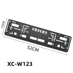 Black European Size License Plate Frame Holder