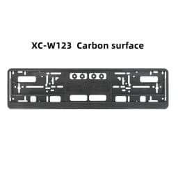 Black European Size License Plate Frame Holder