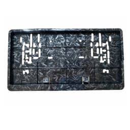 Black European Size License Plate Frame Holder
