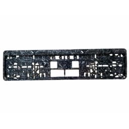 Black European Size License Plate Frame Holder