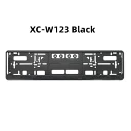 Black European Size License Plate Frame Holder