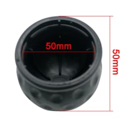 Universal 50mm Tow Bar Ball Cover Cap Rubber Ball Hood Trailer Hitch Protect Towball Trailer Ball Cover Black Car Accessories