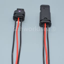 shhworldsea 3 Pin Auto Connector Reversing radar camshaft position sensor solenoid valve plug 4F0973703 4F0 973 703 1-1718644-1