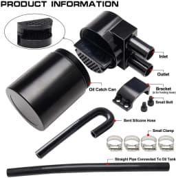 Reservoir Fuel Tanks Oil Catch Can Box with Silicone Radiator Hose For BMW N54 335i 135i E90 E92 E82 2006-2010 Car Accessories