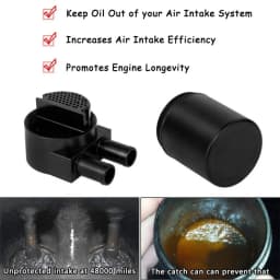 Reservoir Fuel Tanks Oil Catch Can Box with Silicone Radiator Hose For BMW N54 335i 135i E90 E92 E82 2006-2010 Car Accessories