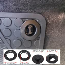 4Pc Car Trunk Floor Mat Clip Holder Grip Carpet Fixing Clamp Buckle Hook Fastener Retainer Resistant Parts Accessories Universal