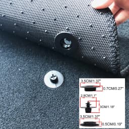 4Pc Car Trunk Floor Mat Clip Holder Grip Carpet Fixing Clamp Buckle Hook Fastener Retainer Resistant Parts Accessories Universal