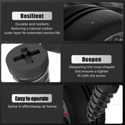 20PCS Rubber Self-tapping Screws For Tire Repair Silicone Car Screw Tyre Plug Repair Rubber Cement Screws Tire Repair