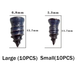 20PCS Rubber Self-tapping Screws For Tire Repair Silicone Car Screw Tyre Plug Repair Rubber Cement Screws Tire Repair