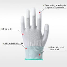 1Pair Car Vinyl Wrap Gloves Anti-Static Window Tinting Film Install Gloves Nylon PU Coated Fingertip Work Gloves Wrapping Tools