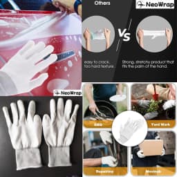 1Pair Car Vinyl Wrap Gloves Anti-Static Window Tinting Film Install Gloves Nylon PU Coated Fingertip Work Gloves Wrapping Tools