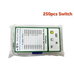100/200/250pcs 10 Types Durable Car Remote Control Tablet Actile Push Button Switch Car Keys Button Touch Microswitch with Box
