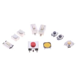 100/200/250pcs 10 Types Durable Car Remote Control Tablet Actile Push Button Switch Car Keys Button Touch Microswitch with Box