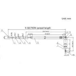 1PC 370mm 5 Sections Telescopic Stainless Steel AM FM Radio Universal Antenna Hot sale