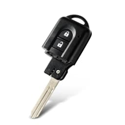 KEYYOU New 2 Buttons Remote Car key Shell for Nissan Micra Xtrail Qashqai Juke Duke Uncut Blade Auto Key Fob Case