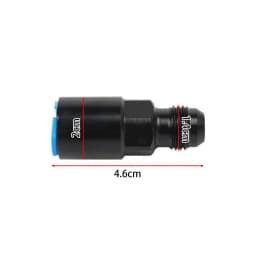 Quick Connect 6AN AN6 Male To 3/8", 5/16" Quick Disconnect Male Push On EFI Fitting Adapter Aluminum Black TF-1081-90-5/16