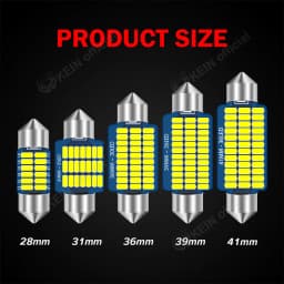 KEIN 2PCS 12V Car Interior Bulb Led C5W C10W T10 Light Festoon BA9S 31 mm 28mm 31mm 36mm 39mm 41mm Lamp Warm White Red Blue Pink