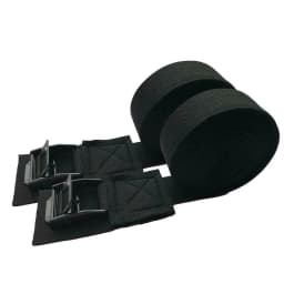 2-pack 2/3/4/5m*2.5cm Black Fastening Strap Strong Ratchet Strap Luggage Bag Cargo Lashing Zinc Alloy Press Buckle Fixing Strap