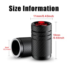 AUTCOAT 4Pcs/Set Car Tire Valve Caps Skull Wheel Valve Cap Auto Tyre Air Valve Stem Caps Dust Cover for Car Vehicles Styling
