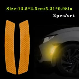 2pcs/set Car Reflective Safety Strip Stickers Car Wheel Eyebrow Reflective Sticker Reflective Warning Safety Tape
