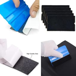 20Pcs Squeegee Felt Cloth for Car Vinyl Film Wrapping Scraper No Scratch Microfiber Replaceable Felts for Vinyl Spatula