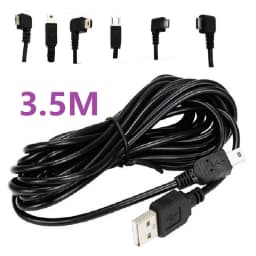 3.5M Micro car dash cam charging cable Mini TYPE-C GPS Navigator Transfer Power Plug cable Car Micro Mini Charging Power Cord