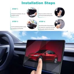Tempered Glass Film Protector for Tesla Model 3 Highland Model Y Juniper Model Y Performance Rear Center Control Screen