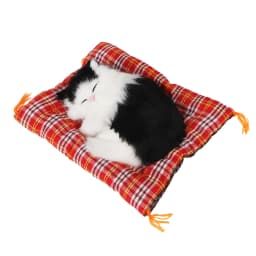 Lovely Plush Kittens Doll Toy Car-styling Car Ornaments Dashboard Decoration Home Decoration Cute Simulation Sleeping Cats
