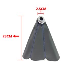 PU Leather Car Gear Shift Collar Universal Auto Interior Decoration Waterproof Dustproof Shift Boot Cover Red Yellow Blue Black