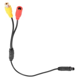1x 4-Pin Male Head Backup Reverse Camera Car Universal To CVBS RCA Female Connector Signal Power Adapter Harness Accessories