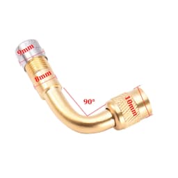2Pcs Motorcycle 45 90 135 Degree Angle Bent Valve Adaptor Tyre Tube Valve Extension Adapter for Truck Car Moto Bike