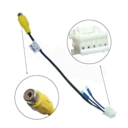 1piece Auto Rear View Backup Camera Cable Adaptor RCA 10Pin For Car Stereo Radio DVD Monitor Car Interior Dash Parts