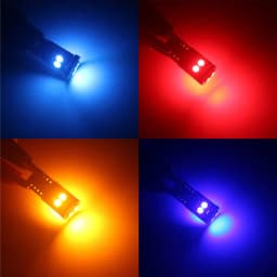 10PCS T10 W5W 3030 6smd Super Bright LED Car Parking Lights WY5W Auto Wedge Turn Side Bulbs Canbus No Error