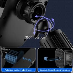 SEAMETAL Car Phone Holder Bracket Accessories Interior Auto Air Outlet Cellphone Support Parts Phone Stand Base Fixing Clip