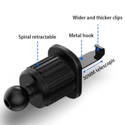 SEAMETAL Car Phone Holder Bracket Accessories Interior Auto Air Outlet Cellphone Support Parts Phone Stand Base Fixing Clip