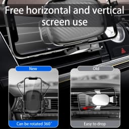 SEAMETAL Car Phone Holder Bracket Accessories Interior Auto Air Outlet Cellphone Support Parts Phone Stand Base Fixing Clip
