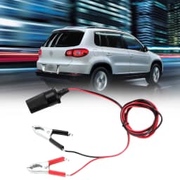 Car Accessories 12V 15A Female Batteries Socket Plug Car Battery Terminal Clamp Clip Cigarette Lighter Power Socket Adaptor